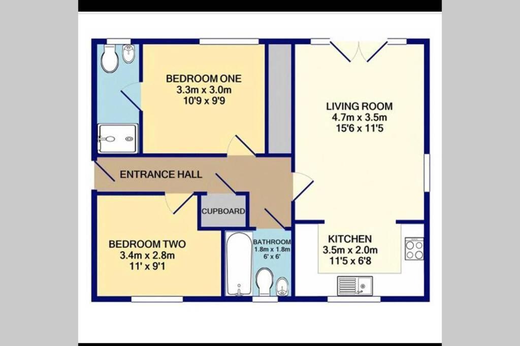 Mills Apartment - Two Bedroom En-Suite Apartment Northampton Exterior photo